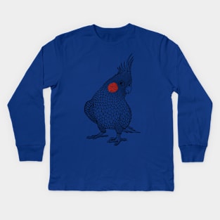 Parrot cockatiel bird cockatiel lover Kids Long Sleeve T-Shirt